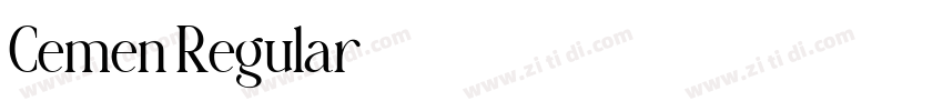 Cemen Regular字体转换